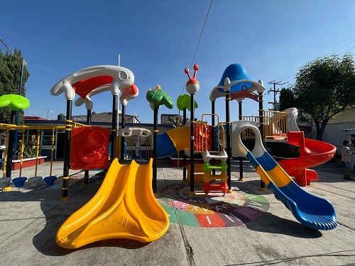 Entrega Huixquilucan módulo de juegos infantiles en escuela primaria de La  Retama – Infozona